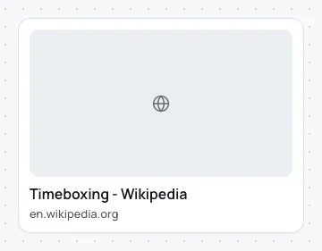 A web link card for a Wikipedia page that has no picture of its own: a globe in place of the picture, the page's title, and en.wikipedia.org under it.